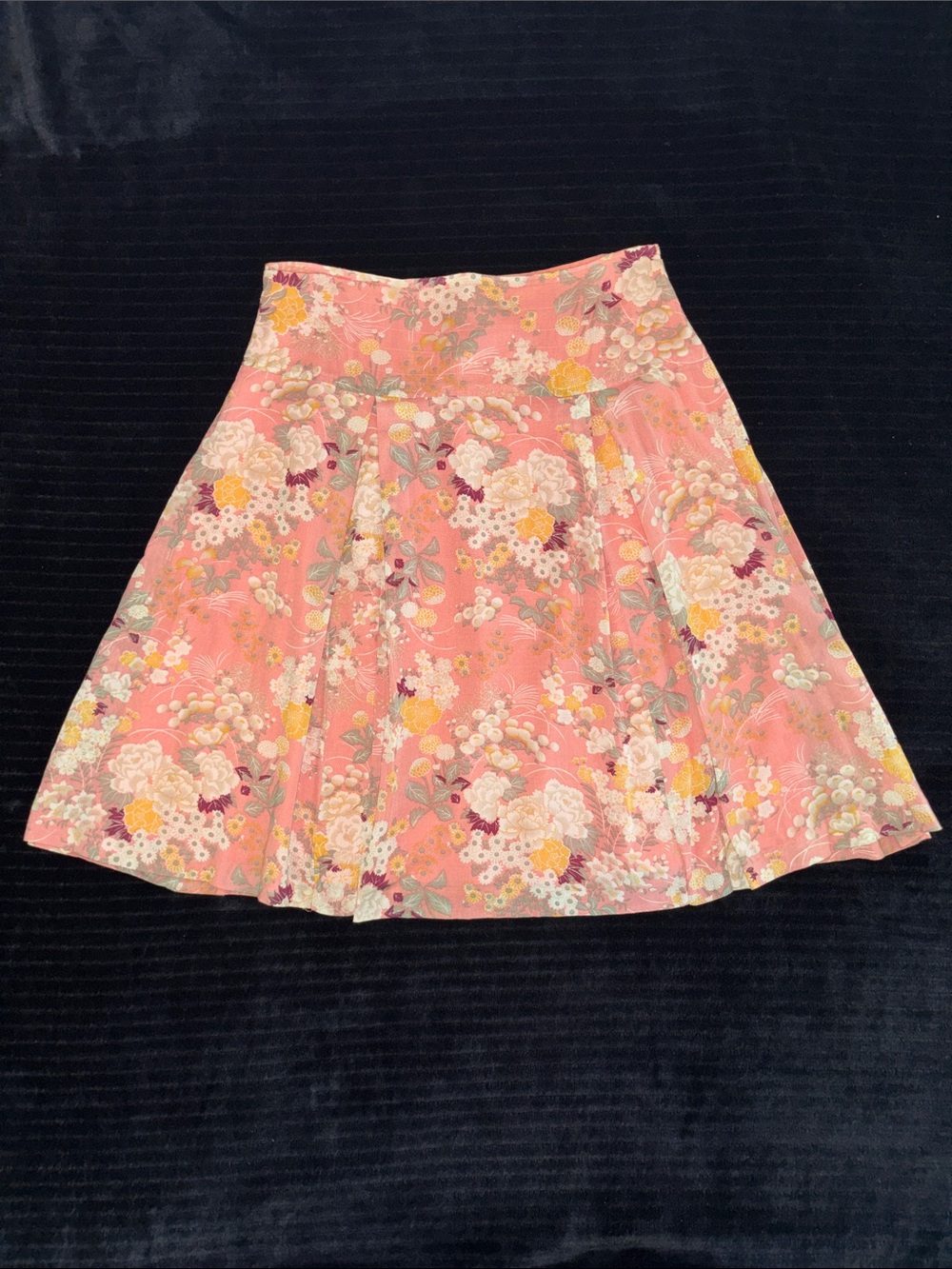 American Eagle Sz 0 100% Cotton Floral A-Line Women's Skirt